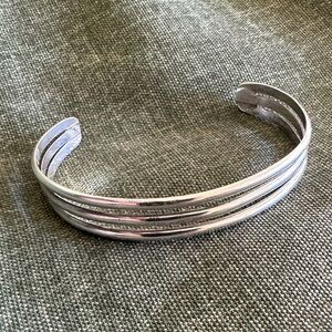 Vintage 1970’s Navajo “AH” Artist Sterling Silver Cuff